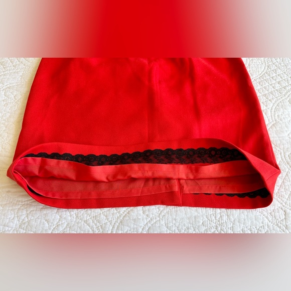 Kate Spade Sheila Red Sheath Dress 3/4 Sleeve Square Neck Holiday Size 2 NWT$398 - Picture 13 of 16